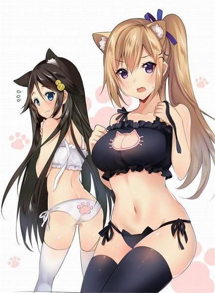 Hentai Lingerie Porn - Hentai garotas com lingerie de gato - Hentai Brasil ...