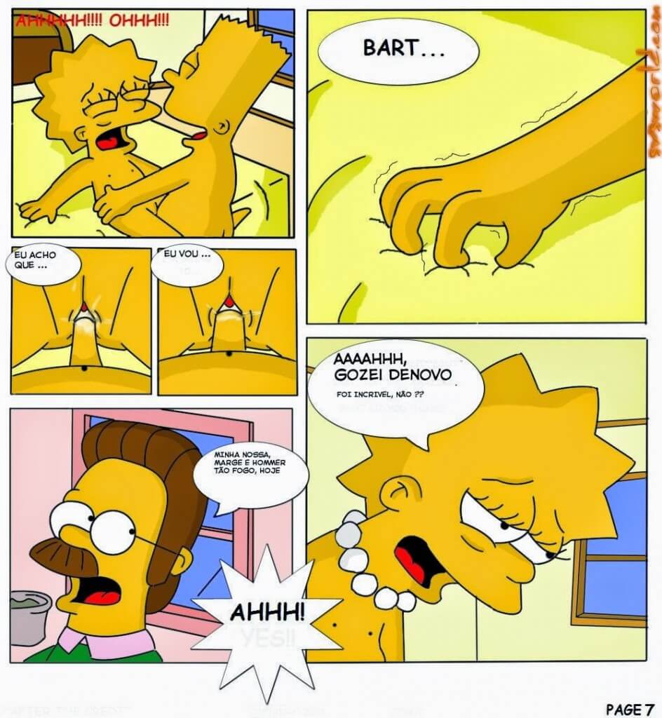 Simpson Bart e Lisa porno fumetto sesso anale in Europa