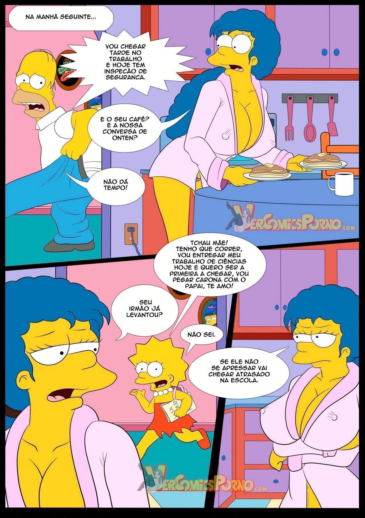 Hentai Os Simpsons Bart Transando com a Marge